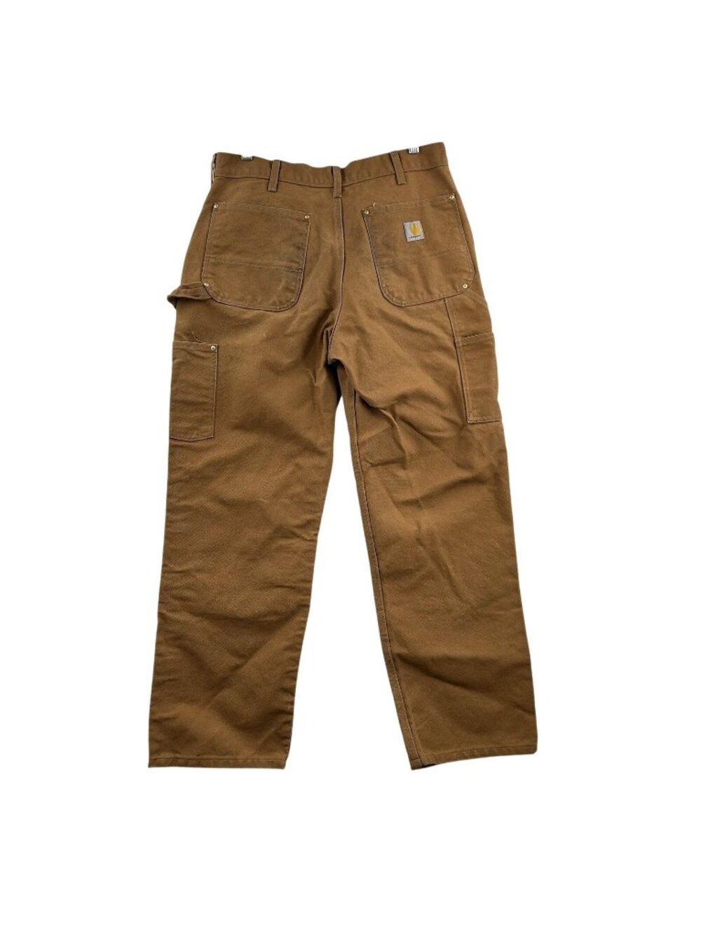 Carharrt B01-BRN Double Knee Carpenter Pants Men’s Size 34x30 Tan Loose Fit